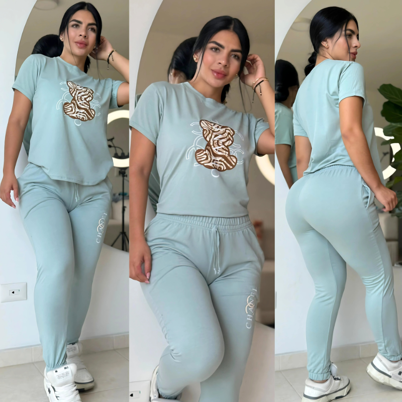 Jogger Bota Tubo Unicolor Chanel