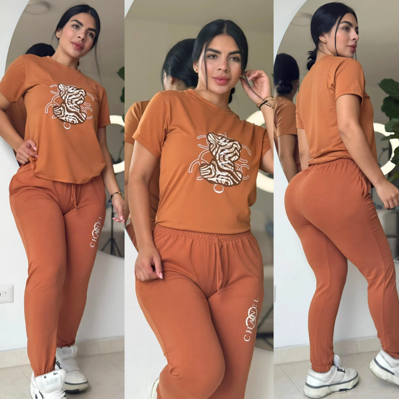Jogger Bota Tubo Unicolor Chanel