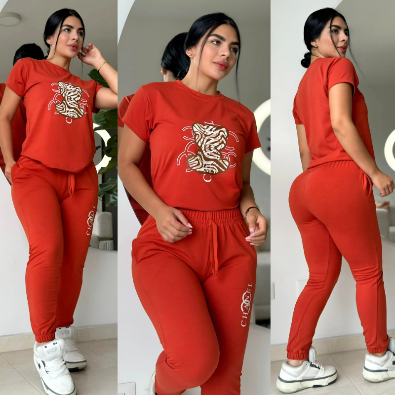 Jogger Bota Tubo Unicolor Chanel