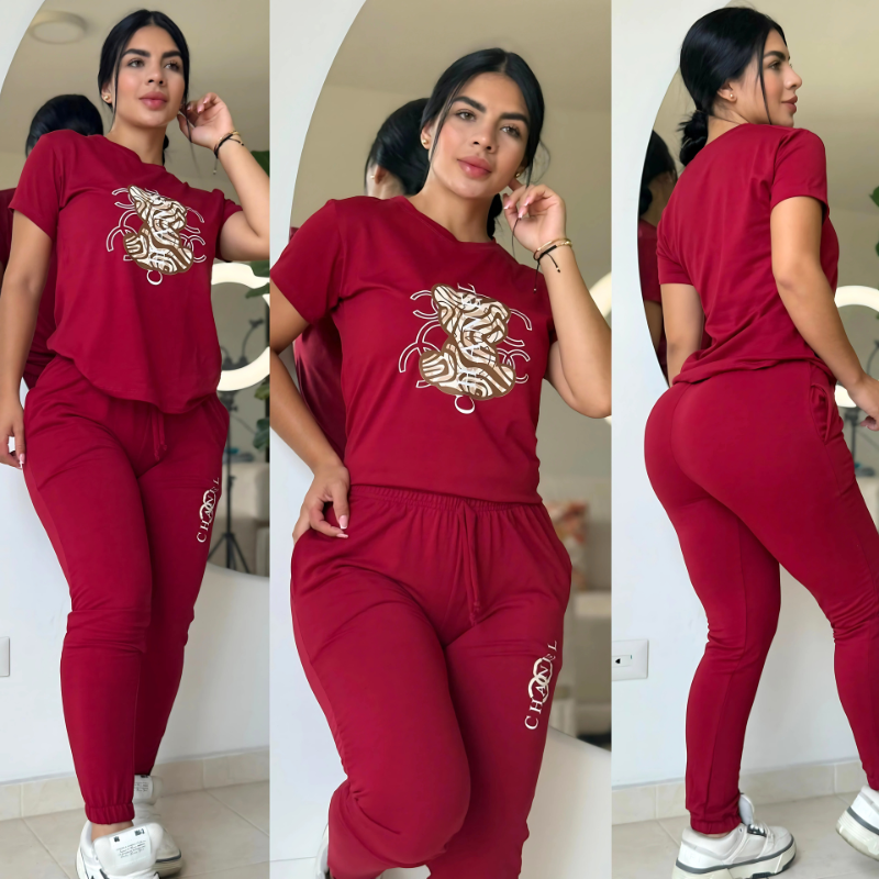 Jogger Bota Tubo Unicolor Chanel